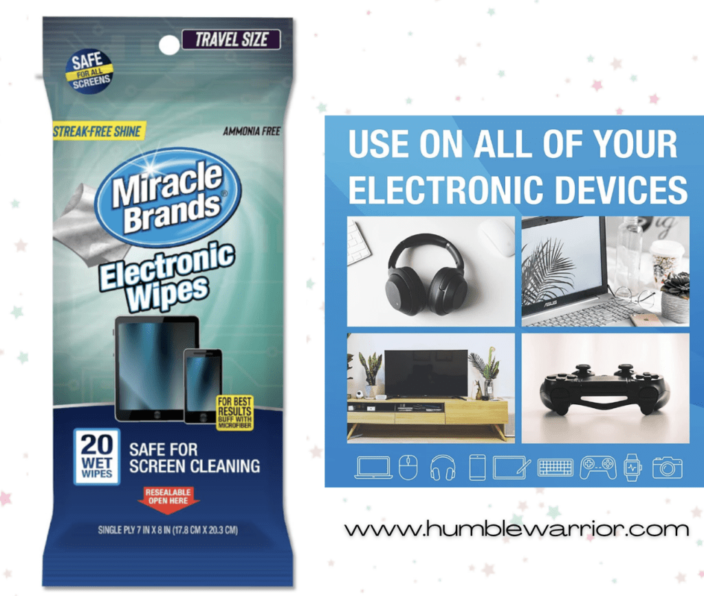 The Miracle Brands Electronic wipes!